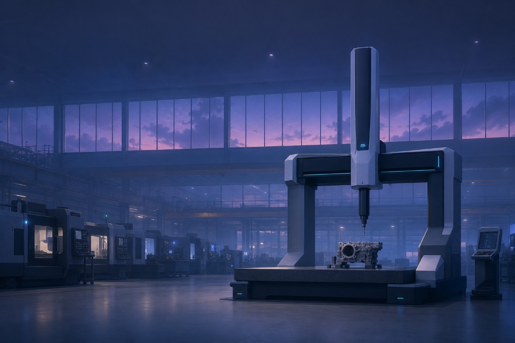 Illustration suggesting distributed industrial hubs connected across regions rather than a single isolated campus.